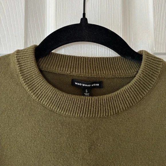 Who What Wear Olive Green Sweater Size Small - Picture 4 of 6